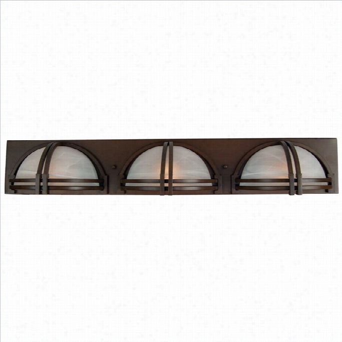 Yosemite Home Decor Sequoia 3 Lights Vanity Lighting In Dark Brown Frame