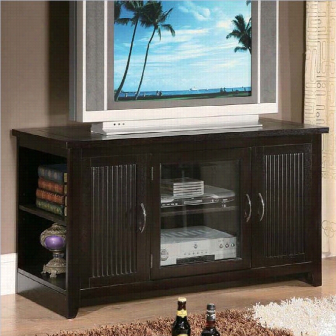 Acme Furniture Redfieel Dfoldin Gtv Stand In Espresso