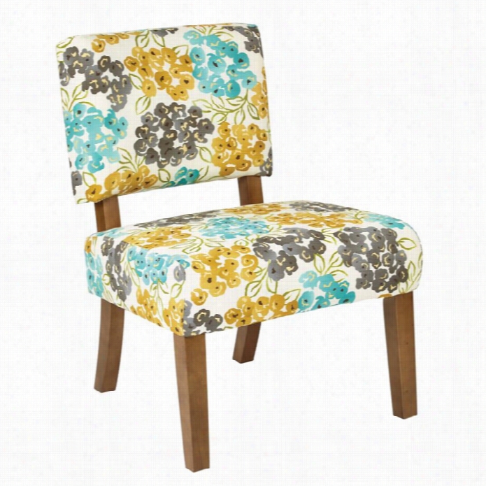 Avenue Six Jasmine Accent Chair In Luxury Floral Pool