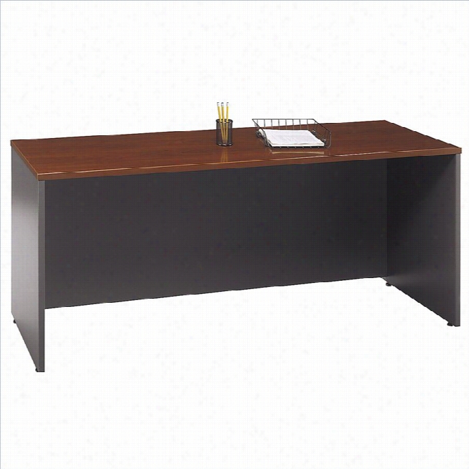 Bush Bbf Series C 72w Crner Creedenza Computer Desk In Hansen Cherry