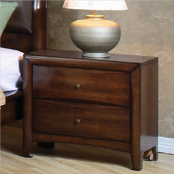 Coaster Hilla Ry And Scottsda Le Two Drawer Nightstand In Warm Brown
