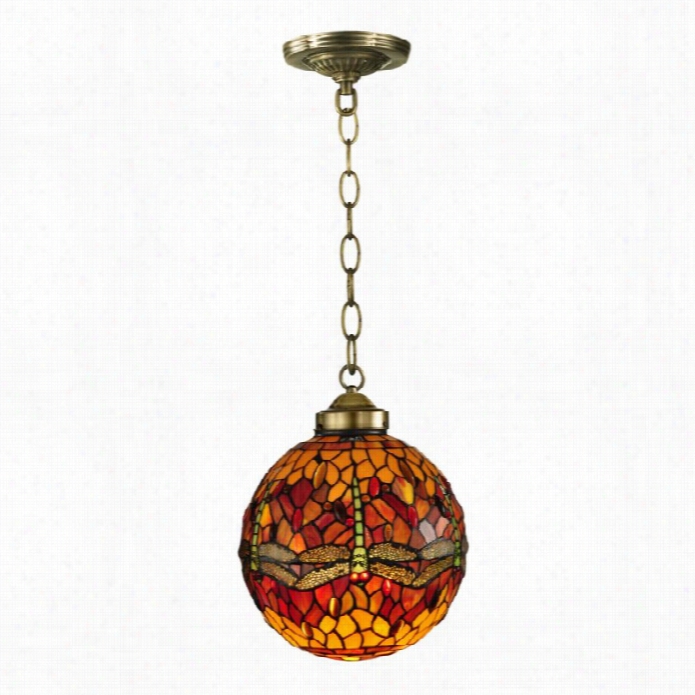 Dale Tiffany Reves Dragonfly Ball Pendant