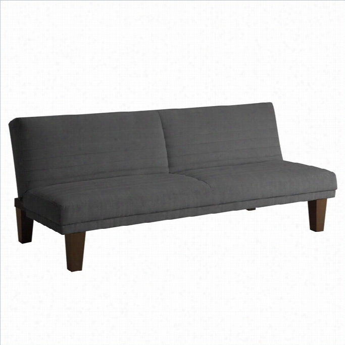 Dhp Dillan Microfiber Convertible Sofa In Gray