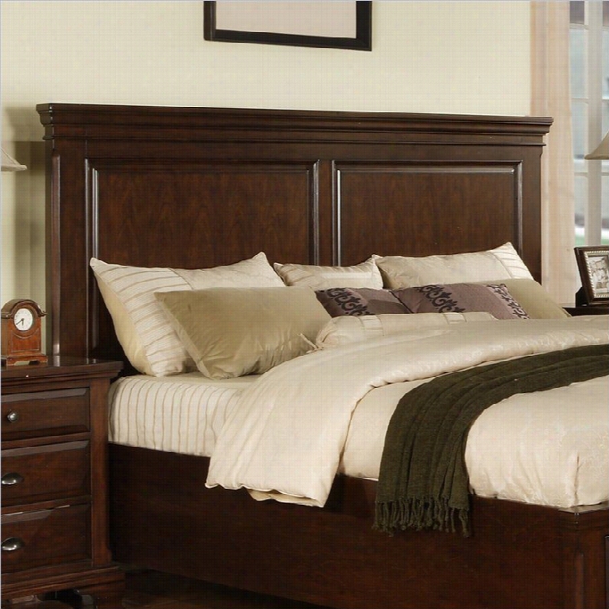 Elements Canton Panel Headboard In Cherry-queen