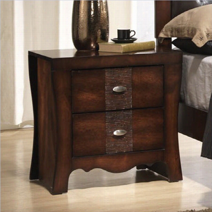 Elements Jenny Nightstand In Espresso