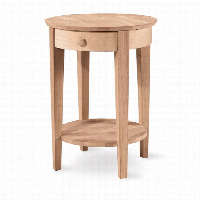 International Concepts Incomplete Accent Table With Individual Drawer