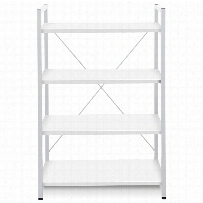 Jesper Office 200 Collection Bookcase In Wite