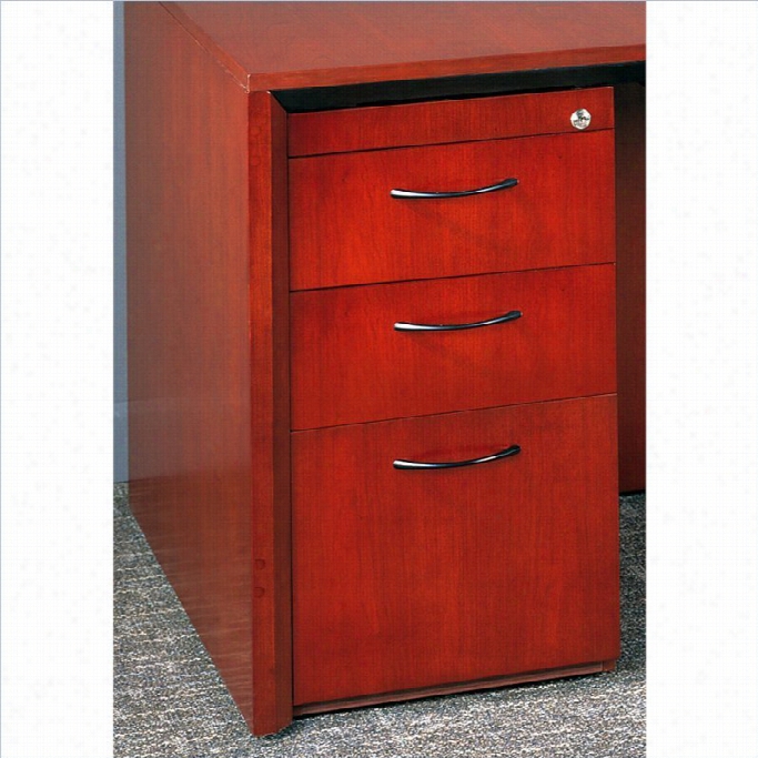 Mayline Corsica 3 Drawer Pedestal File On Account Of Credenza/return-mahogany