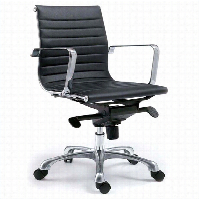 Moe's Omega Llw In A ~ward Direction Office Chair  In Black