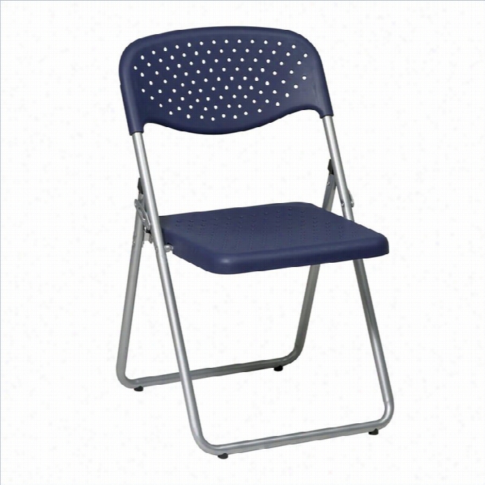 Office Srar Fc Series Est Of 4 Plastic Folding Chair In Bule