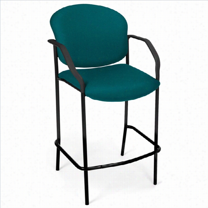 Ofm 30.5 Deluxe Caf Estool With Armsi N Teal