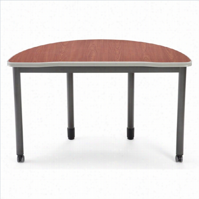 Ofm Mesa Series 48 Half Round Table In Cherry