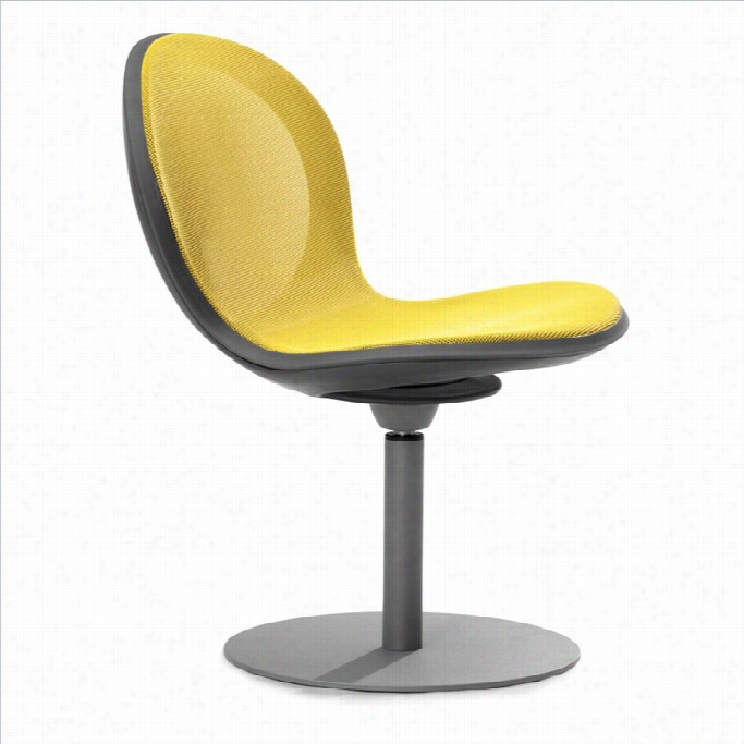 Ofm Ne T Swivel Base Guest Chair In Yellow