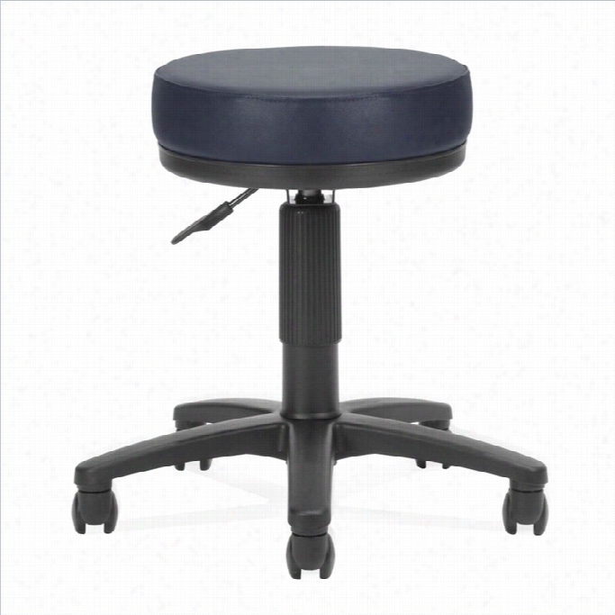 Ofm Utility Stool In Navy Vinyl