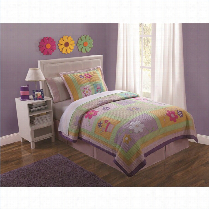 Pem America  Sweet Helen Multicolor Quilt Set-twin