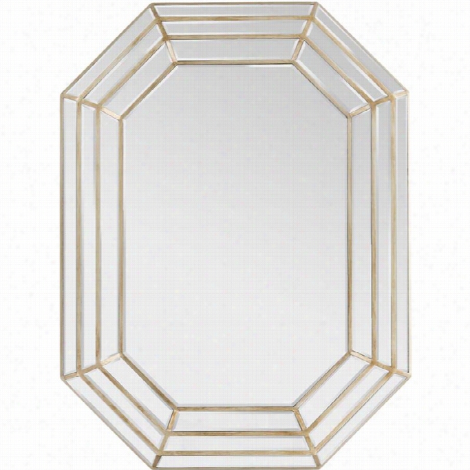 Surya Gordon Wall Mirror In Champagne