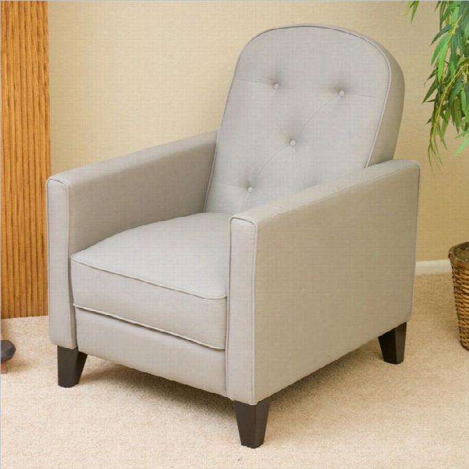 Trent Home Albany Tfuted Fabric Recliner In Grey