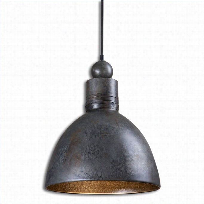 Uttermost Adelino 1 Light Pendant In Aged Gray