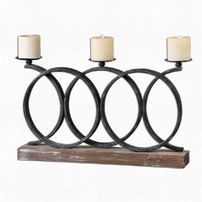 Uttermost Kra Iron Candelabra