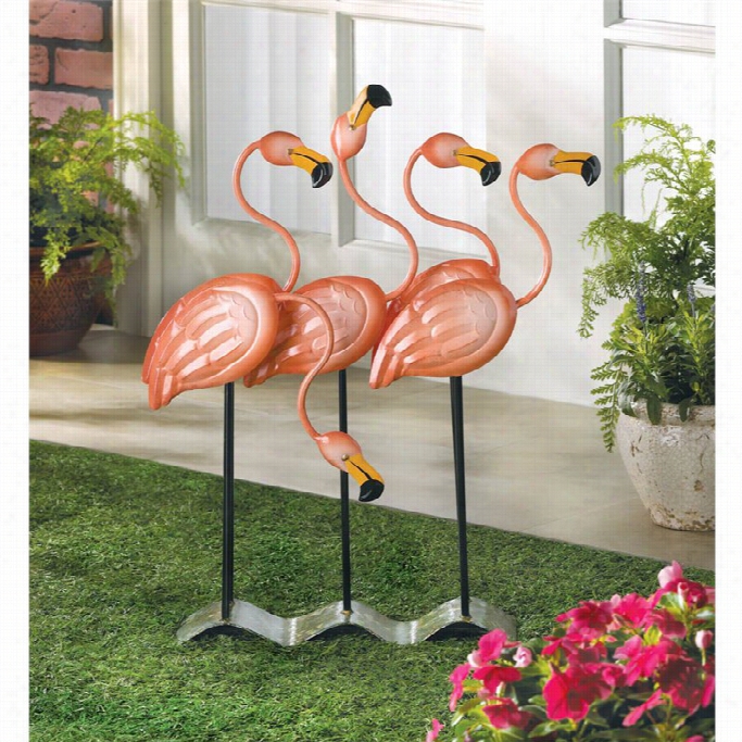 Zingz And Thingz Congregate O' Flamingos Decor