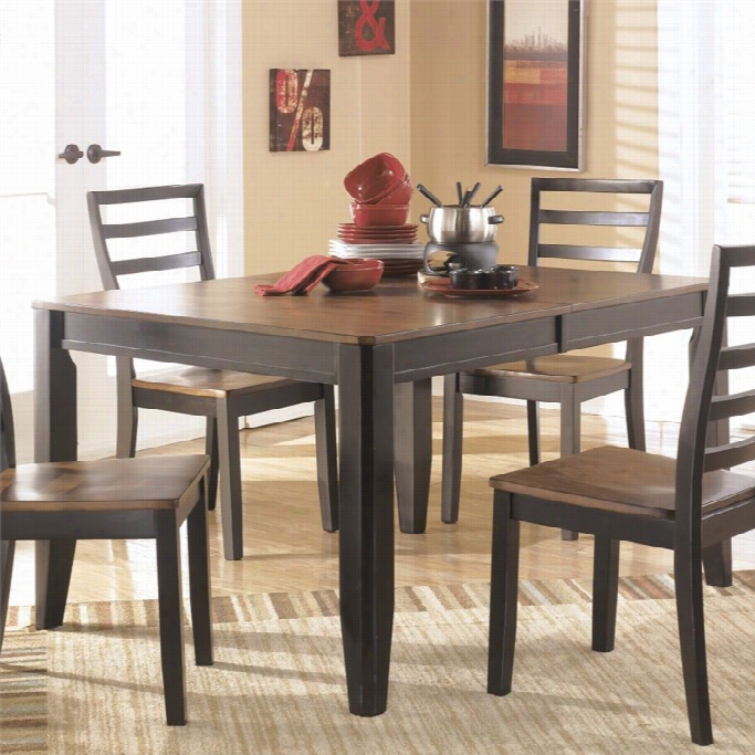 Ashley Aonzo Wood Dining Table In Brown