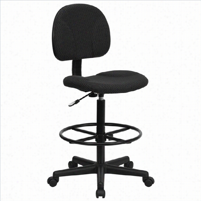 Flash Furniture Patterned Ergonomic Draf T Ing Chair In Black