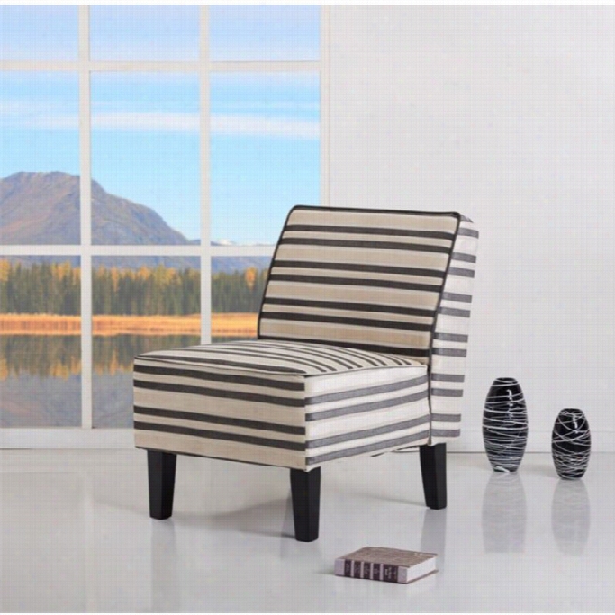 Gold Sparro W Plano Fabric Accent Chair In Stri Pes