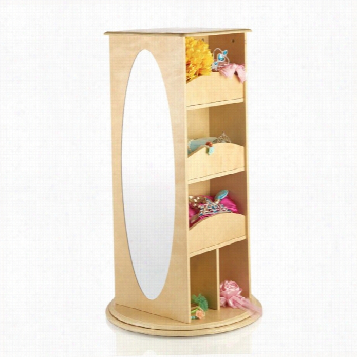 Guidecraft Rotating Dress Up Storage In Natural