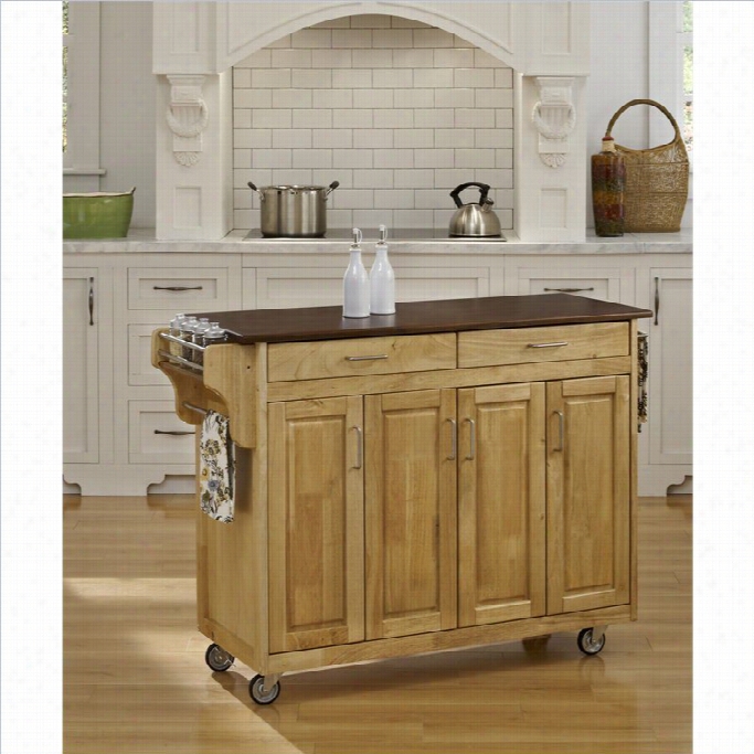 Home Styles Create-a-cart In Natural Finishw Itn Cherry Top