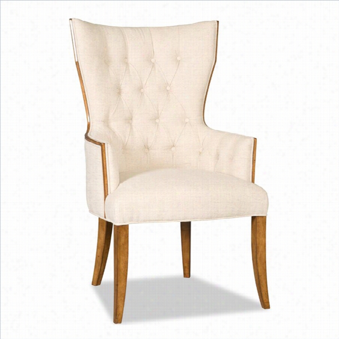 Hooker Furniture Decorator Tufted Dining Arm Chair In Drift