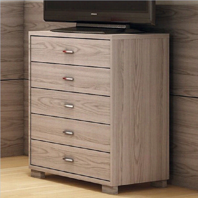 Manhattan Comfort Astor Dresser In Nature White