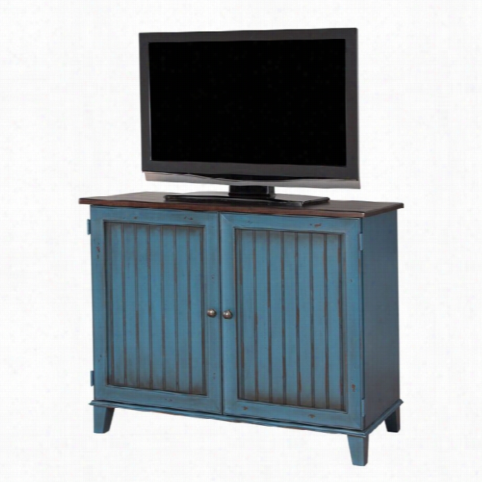 Martin Furniture Ellington Storage Console Iin Blue