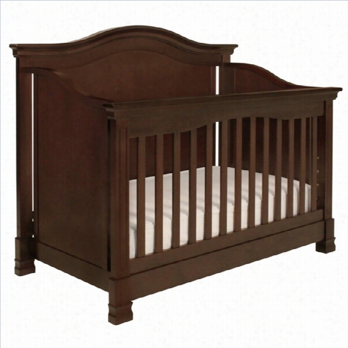 Million Dollar Baby Clssic Lloius 4-in-1 Convertible Crib With Toddler Rail In Espresso