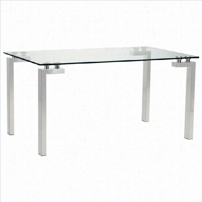 Moe's Euston Dining Table In Clear