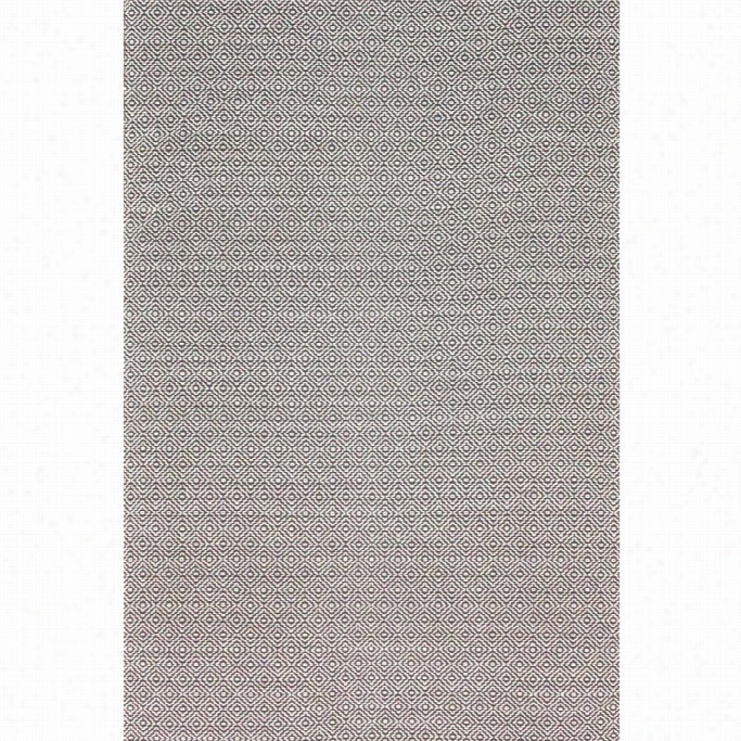 Nuloom 9' X 12' Hand Loomed Diamond Cotton Check Rug In Gray