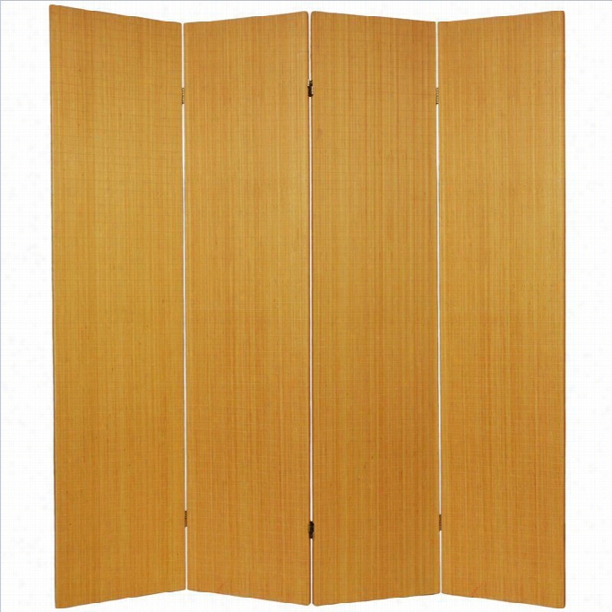 Orienta Lframe Less  Room Dividr With 4 Panel In Honey