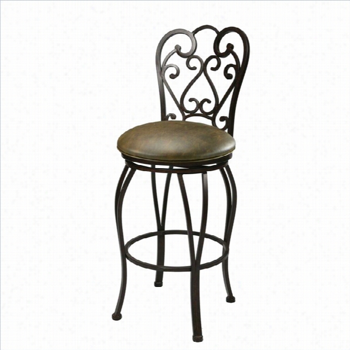 Pastel Furniture Magnoia 30 Swivel Bar Stool In Florentine Coffee