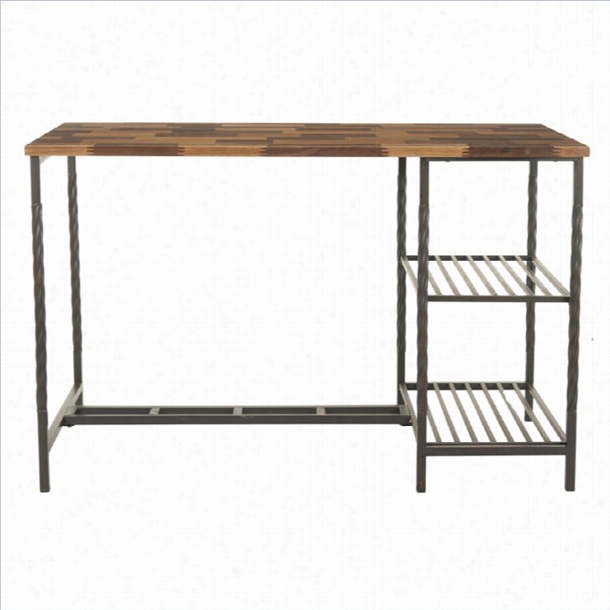 Safavieh Angie Mixed Wood Desk In Brown