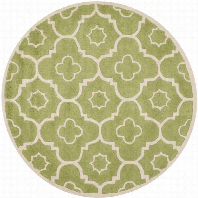 Safavieh Chatham Grern Contemporary Rug - Round 5'