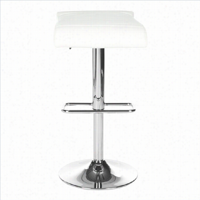 Safavieh Donald 20.75-30.5 Gas Stool In White