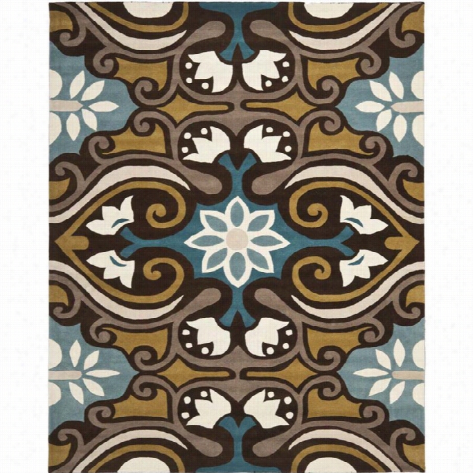 Safavieh Wyndham Blue Ontemporary Rug-  8'9 X 12'