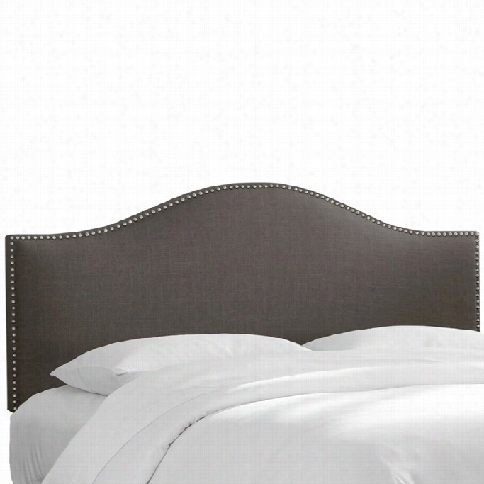 Skyline Nail Panel Headboard In Gray-twn