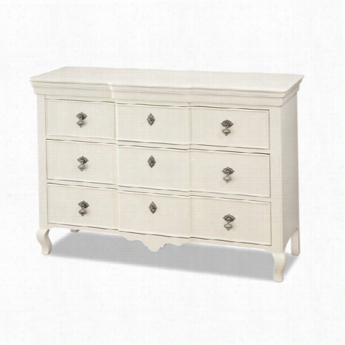 Smartstuff Genevieve 5 Drawer Dresser In Fench White