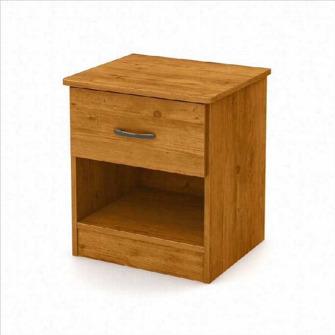 South Shore Libra 1-d Rawer Night Stand I Ncountr Pine