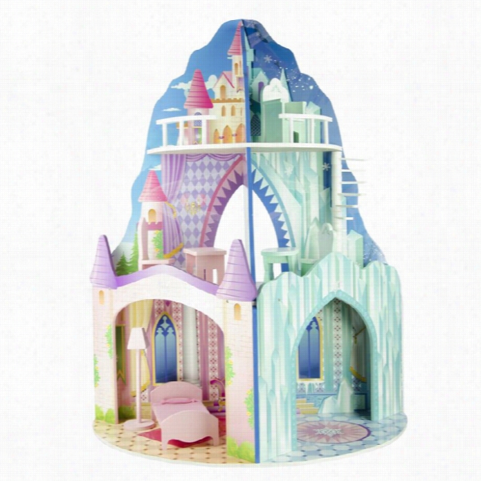 Teamso Nkids Dual Theme Dollhoues Ice Mansion Drram Castle