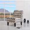 Gold Sparrow Plano Fabric Accent Chair in Stripes