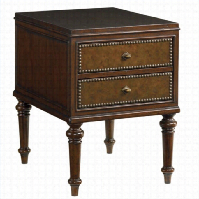 Tommy Bahama Home Kilimanjaro Tunis 2 Drawer Box-on-stand In Tangiers