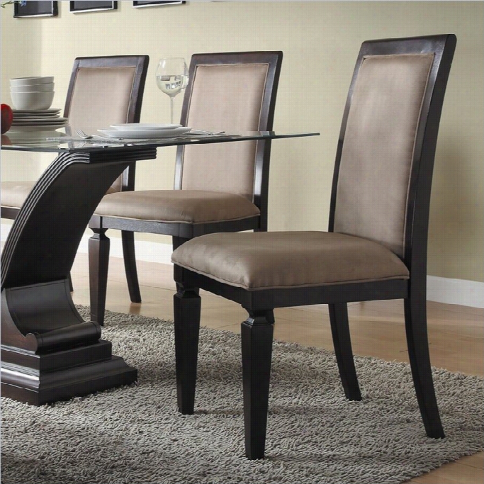 Trent Home Plano Dining Chair In Espresso Finish (set Of 2)