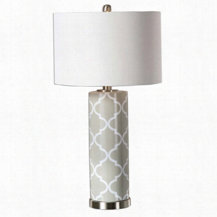 Uttermost Anzano Gray Glass Lamp