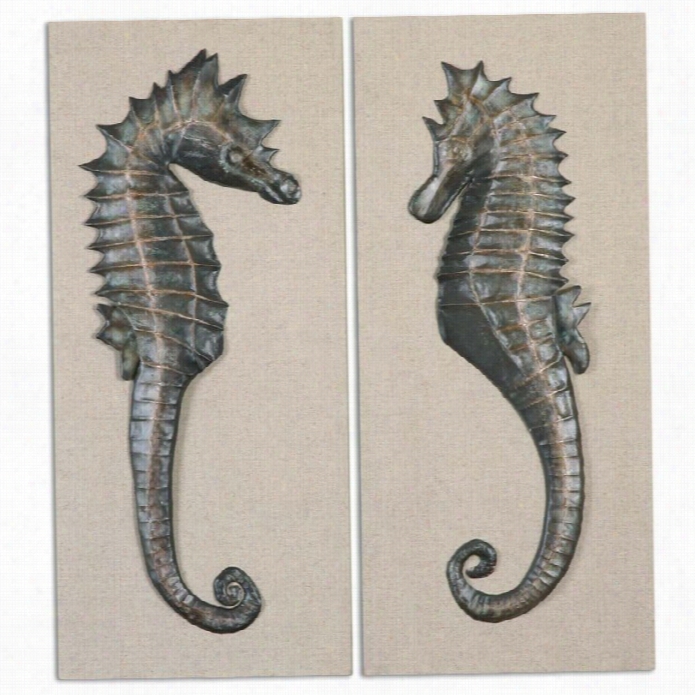 Uttermost S Eahorses Wall Art (set Of 2)